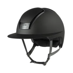 KASK Reithelm Nemesi Metal WP- schwarzer Kinnriemen Smokey Black