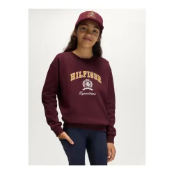 Tommy Hilfiger Equestrian Pullover Campus Young Rider Deep Burgundy