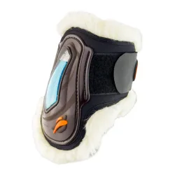 eQuick Streichkappen eAIRSHOCK VELCRO FLUFFY - Braun -  Grösse: L, Farbe: Braun