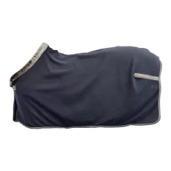 Bucas Fleecedecke Show-Line - Navy/Grey -  Grösse Pferdedecken: 135 cm