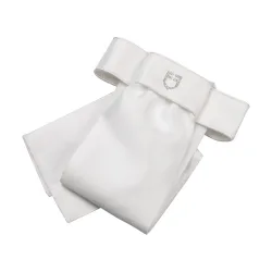 Equestro Plastron Impero - Weiss/Weiss -  Farbe: Weiss/Weiss, Grösse: One Size