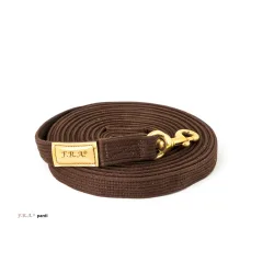 F.R.A Longierleine pardi Baumwolle 28mm - Braun -  Farbe: Braun, Länge: 8.5m