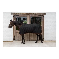 Kentucky Stalldecke Wave 160g - Schwarz -  Grösse Pferdedecken: 130 cm
