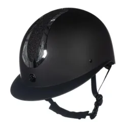 HKM Reithelm Illusion - Schwarz/Silver -  Farbe: Schwarz/Silver, Reithelmgrössen: 55-57