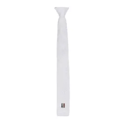 Kingsland Turnierkrawatte Classic mit Clip - weiss