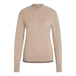 Tommy Hilfiger Equestrian Kaschmir Pullover Ellery Damen - Taupe -  Grösse: S, Farbe: Taupe
