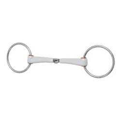 Beris Gebisse Wassertrense, einfach gebrochen, Ring 7,5cm - Weiss/Silber -  Grösse: 13,5 cm