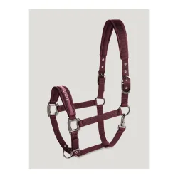 Tommy Hilfiger Equestrian Halfter + Strick Set Yale Shine Deep Burgundy