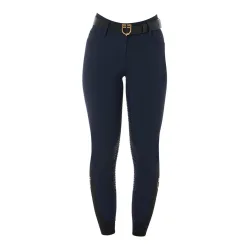 Equestro Reithose Highwaist Vollbesatz Damen - Navy Blazer -  Farbe: Navy Blazer, Kleidergrösse Damen DE/IT: DE: 42 / IT: 48