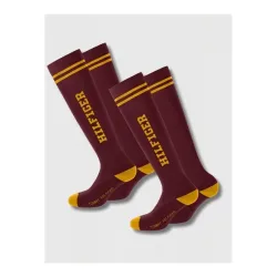 Tommy Hilfiger Equestrian Reitsocken Drexel Varsity Damen Deep Burgundy