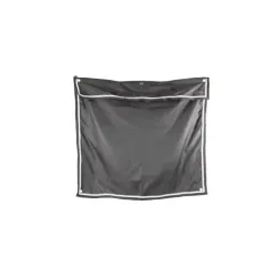 Kentucky Boxenwandvorhang wasserdicht classic kurz - Grau -  Grösse: 135x125 cm, Farbe: Grau