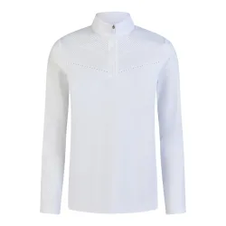 Pikeur Turniershirt Lasercut The Core - White -  Grösse: 38