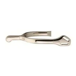 Sprenger Dressursporen für Damen - Argentan - mit Balkenhol Schlaufe- 35mm Dorn abgerundet - Silber -