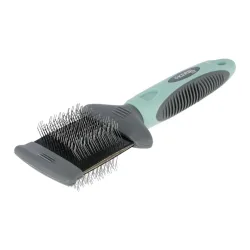 Kerbl Pet Softzupfbürste flexibel - mint/grau
