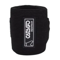 Catago Bandagen Kombi Fleece/Elastic (4er-Set) - schwarz Farbe: Schwarz, Grösse Gamaschen: One Size