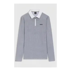 BOSS Equestrian Elton Turniershirt Herren Silver Grey Melange