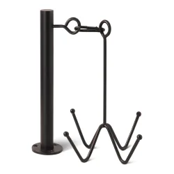 Grooming Deluxe Trensenhalterung mit 4 Haken für die Wandbefestigung - Black -  Grösse: One Size, Farbe: Black