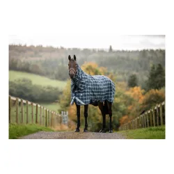 Horseware Weidedecke Rhino Plus Turnout 250g VL Hunter Check/Green & Navy