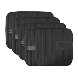 Waldhausen Bandagierkissen mit Klett 4er Set - schwarz Farbe: Schwarz, Grösse: One Size