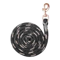 Waldhausen Anbindestrick Rosé mit Karabiner - schwarz