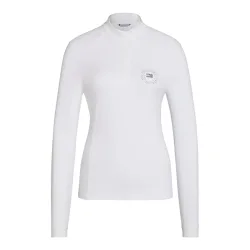 Tommy Hilfiger Equestrian Turniershirt Taylor Langarm Strass Damen - Weiss -  Farbe: Weiss, Grösse: S
