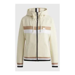BOSS Equestrian Hoodie Zip Riva Damen - Almond -  Farbe: Almond, Grösse Bekleidung Damen: XXS