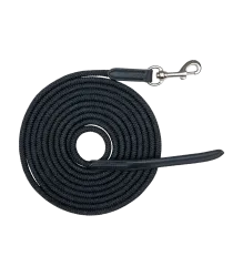Waldhausen Bodenarbeitsseil leicht mit Karabiner - Schwarz -