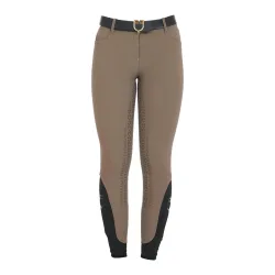 Equestro Reithose Highwaist Vollbesatz Damen - Walnuss -  Farbe: Walnuss, Kleidergrösse Damen DE/IT: DE: 38 / IT: 44