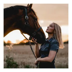 Soulhorse Monogramm Poloshirt “stone” Damen Grösse: L