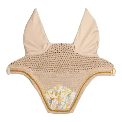 Kentucky Fliegenhaube Wellington Velvet - Brown/White -  Grösse: Full, Farbe: Brown/White