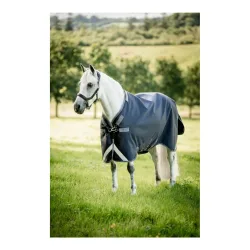 Horseware Weidedecke Rambo 1680D Turnout 50g - Navy/Thunderstorm Grey & Silver -  Farbe: Navy/Thunderstorm Grey & Silver, Grösse Pferdedecke: 155 cm