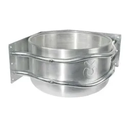 Kerbl Aluminium-Futtertrog - Silber -  Grösse: Eckmontage
