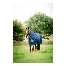 Horseware Weidedecke Amigo Ripstop 900 Plus 100g - Navy/Titanium Grey -  Grösse Pferdedecken: 125 cm