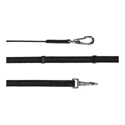 QHP Anti-Rutsch-Zügel mit Stops Fjara Icelandic Schwarz