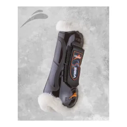 eQuick Gamaschen VIBE FRONT VELCRO FLUFFY - Braun -  Grösse: M, Farbe: Braun