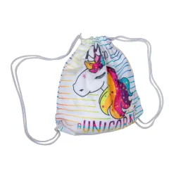 Waldhausen Strandtuch Einhorn mit Rucksackfunktion - Weiss -