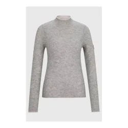 BOSS Equestrian Rollkragenpullover May Soft Damen Grau