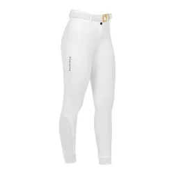 Equestro Reithose Highwaist Vollbesatz Girls Weiss