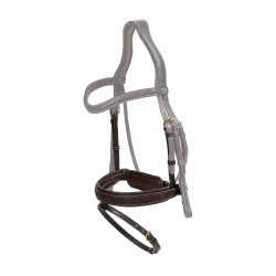 Dy'on Geflochtener Nasenriemen Pull Back - Braun -  Grösse Pferd: Full