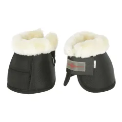 Covalliero Springglocken no-turn Teddyfleece - Schwarz -  Grösse Pferd: X-Full