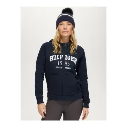 Tommy Hilfiger Equestrian Hoodie Mills Zip Up Damen Desert Sky