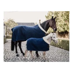 Kentucky Abschwitzdecke Fleece Show - navy Grösse Pferdedecken: 155 cm, Farbe: Navy