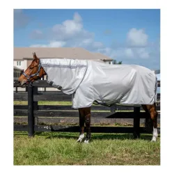 Horseware Fliegendecke Amigo Bug Rug Plus - Silver/Titanium Grey & Silver -  Grösse: 115 cm
