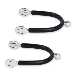 Stübben Sporen SEQ mit sanftem Rad gummiert - 15 mm - Silber -
