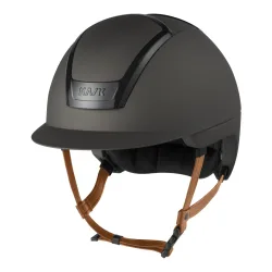 KASK Reithelm Nemesi Metal - brauner Kinnriemen Ash Brown