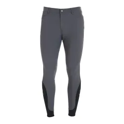 Equestro Reithose Caspar Kniebesatz Jungs - Asphalt -  Farbe: Asphalt, Kleidergrössen Teenager: 164