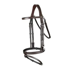 Dy'on Zaum mit Karabinern Working Collection - braun Farbe: Braun, Grösse Zaum: Pony