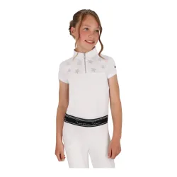 QHP Turniershirt Jipp Junior - Weiss -  Grösse Bekleidung Kinder: 116
