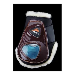 eQuick Streichkappen eSHOCK VELCRO FLUFFY - Braun -  Farbe: Braun, Grösse: M