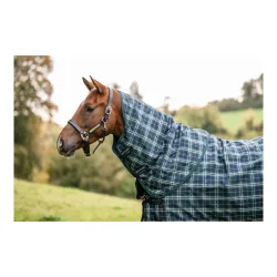 Horseware Halsteil Rhino Turnout 0g Hunter Check/Green & Navy